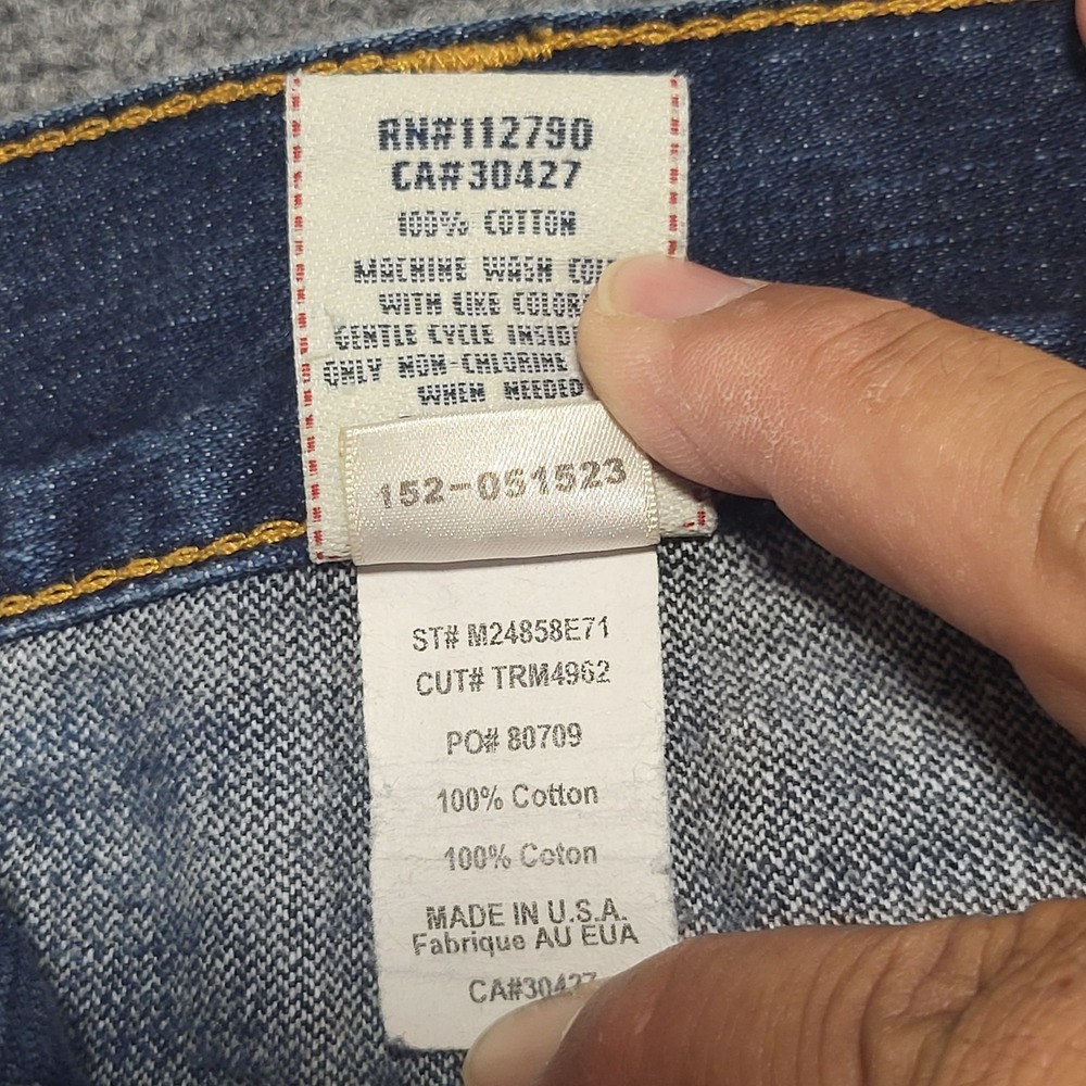 Vtg True Religion Men's "Billy" Bootcut "Made In USA" Denim Jeans Sz (30W x 31L) - Picture 7 of 16